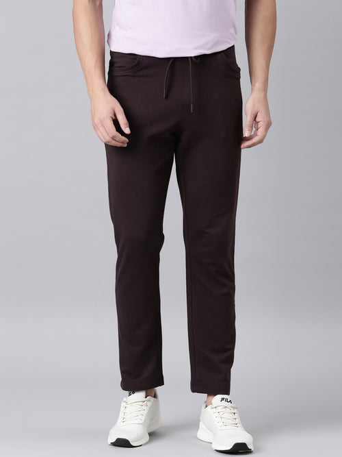 Men Brown Bottom Wear Regular Fit