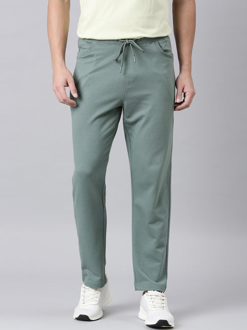 Men Green Bottom Wear Regular Fit