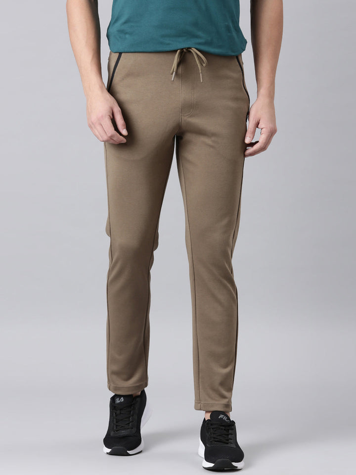 Fila Men Olive Bottom Wear Regular Fit