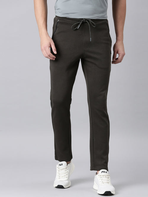 Fila Men Olive Bottom Wear Regular Fit