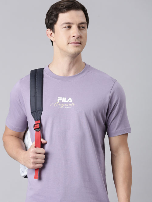 Fila Men Violet T-Shirts Regular Fit