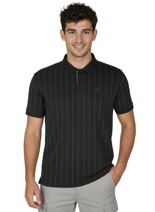 Fila Men Black Tenne Polo