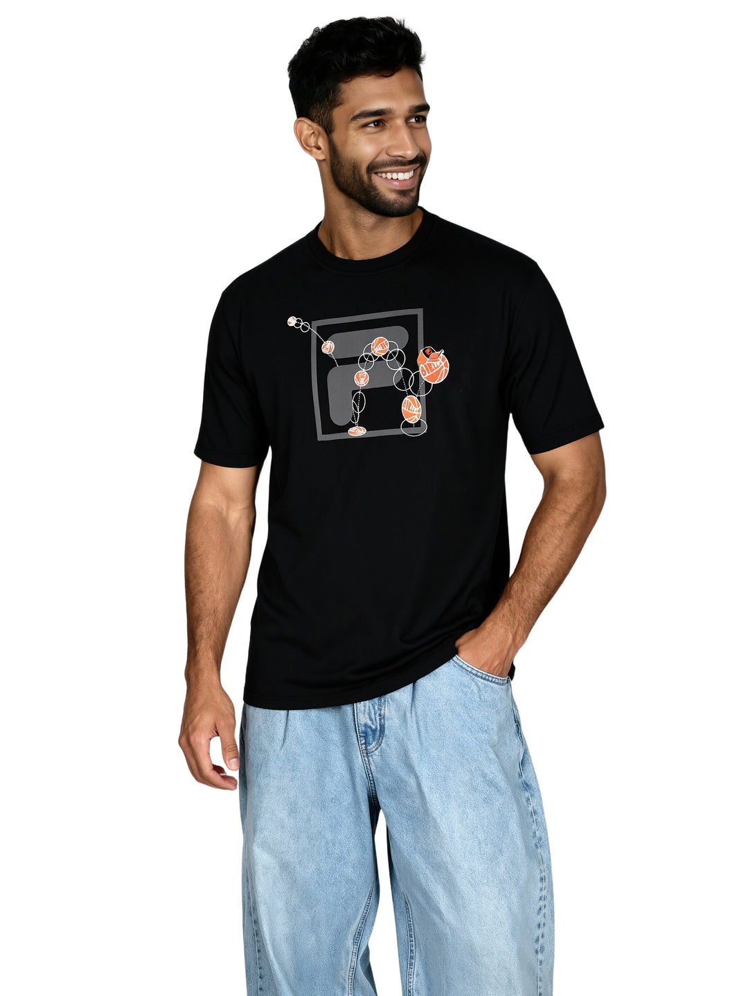 Fila Men Black Cowens T-Shirt