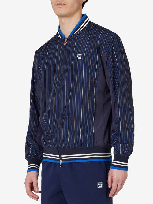 Unisex Pinstripe Woven Settanta Jacket