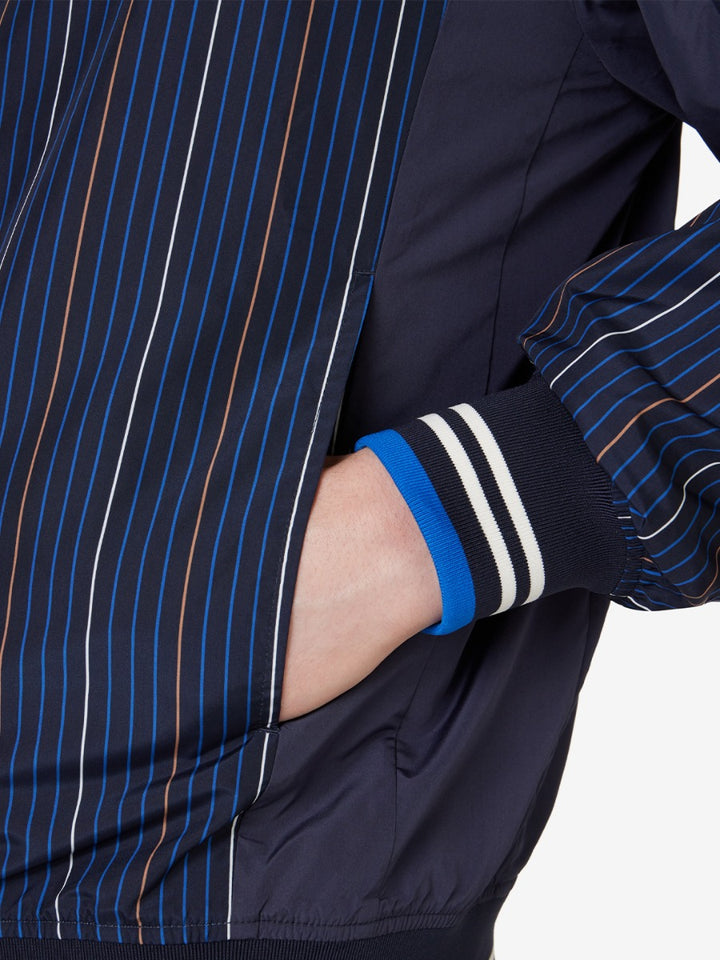 Unisex Pinstripe Woven Settanta Jacket