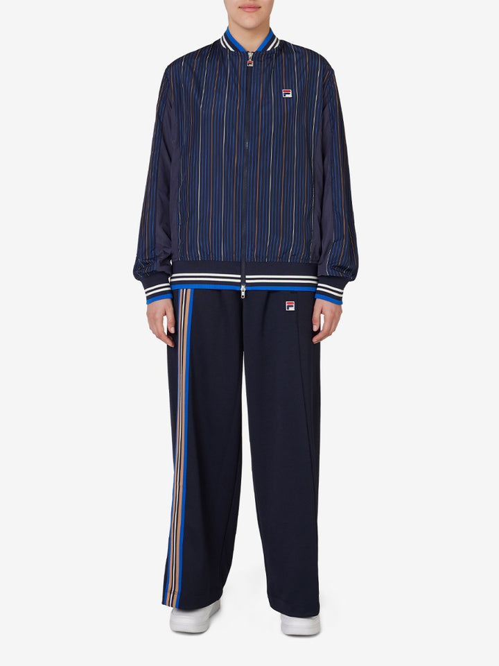Unisex Pinstripe Woven Settanta Jacket