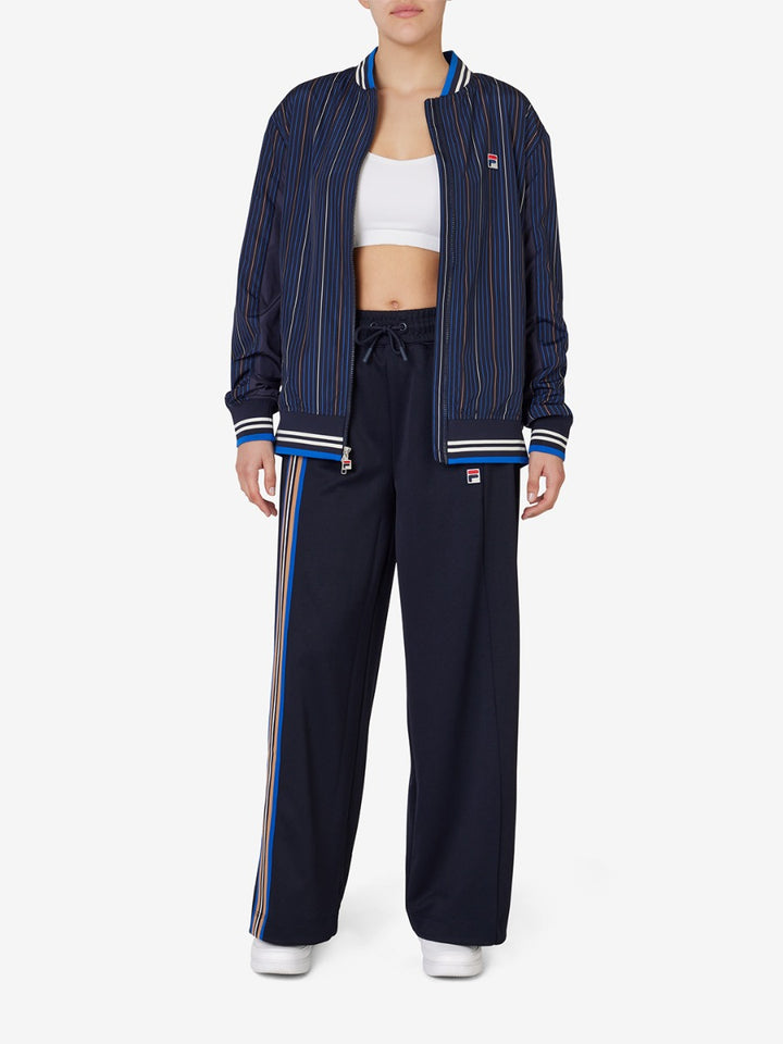 Women Flared Pants With Seven Stripes Tape Detail