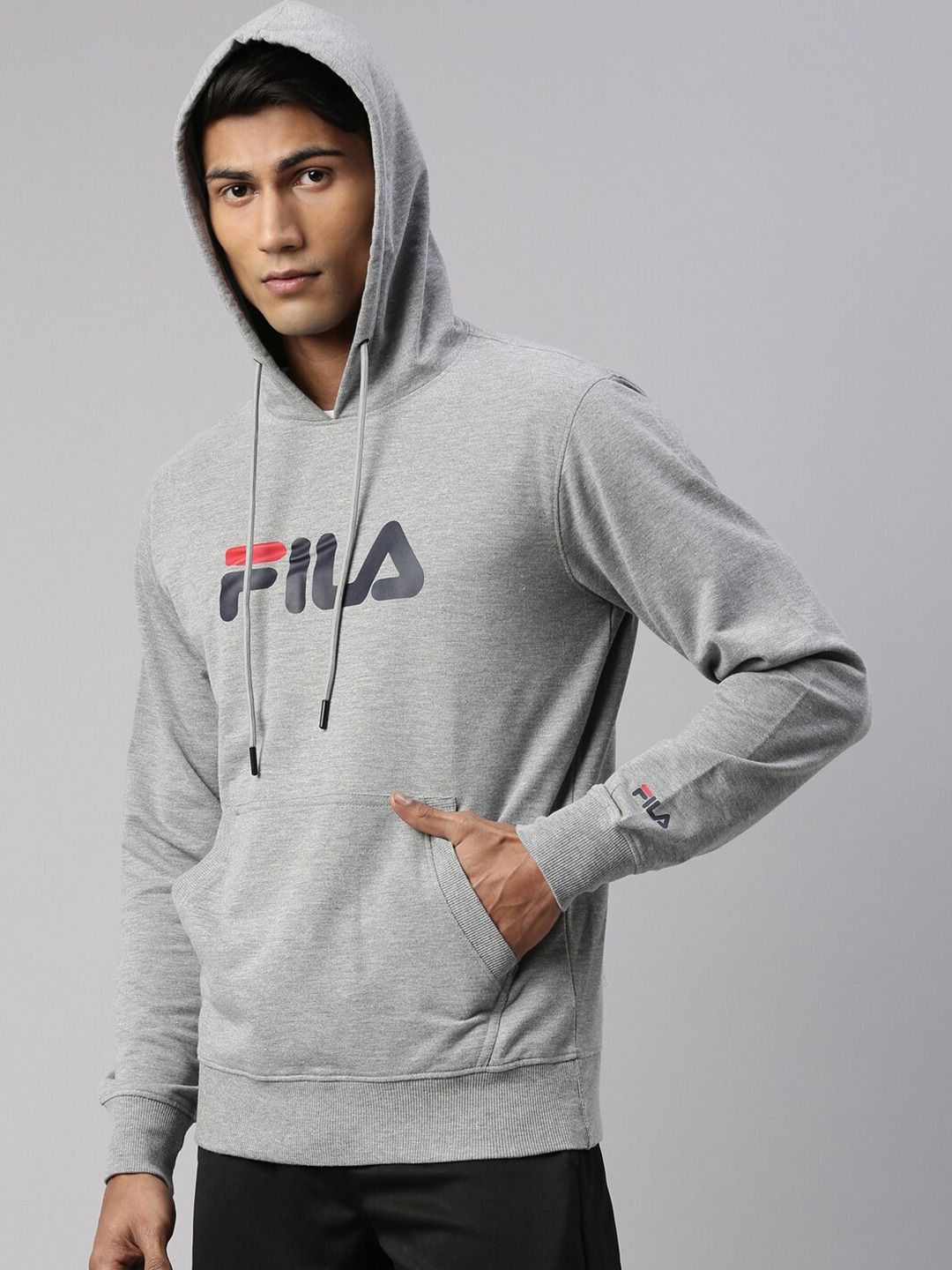 Gray fila clearance hoodie