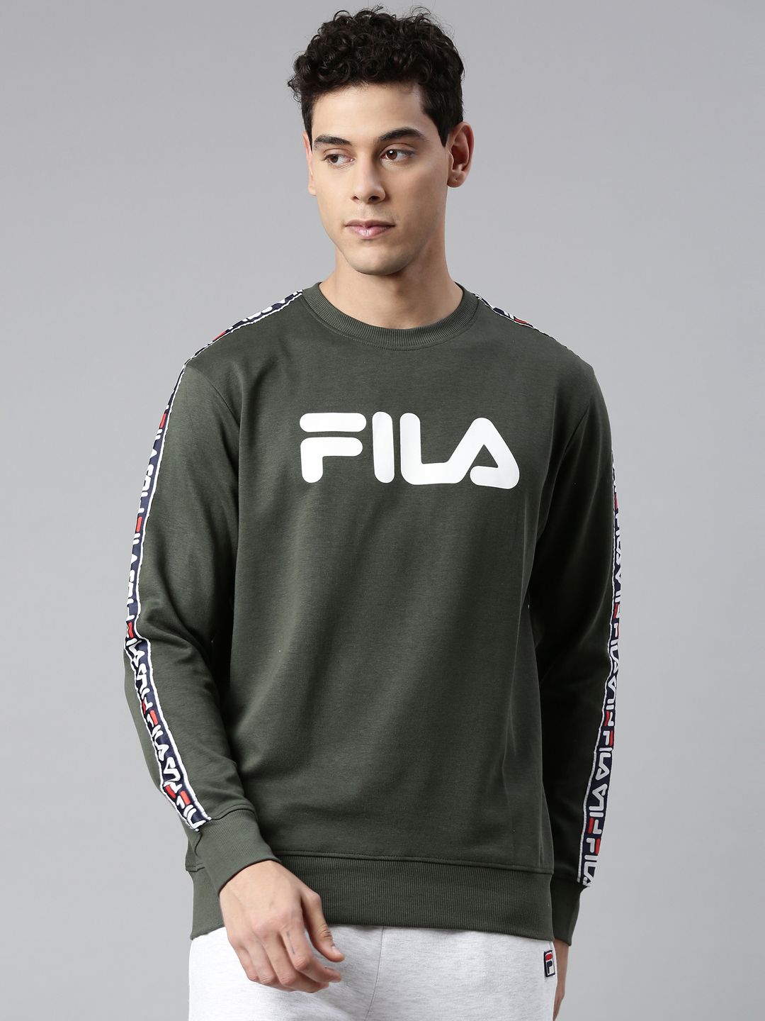 Fila men's crew clearance neck sweatshirt