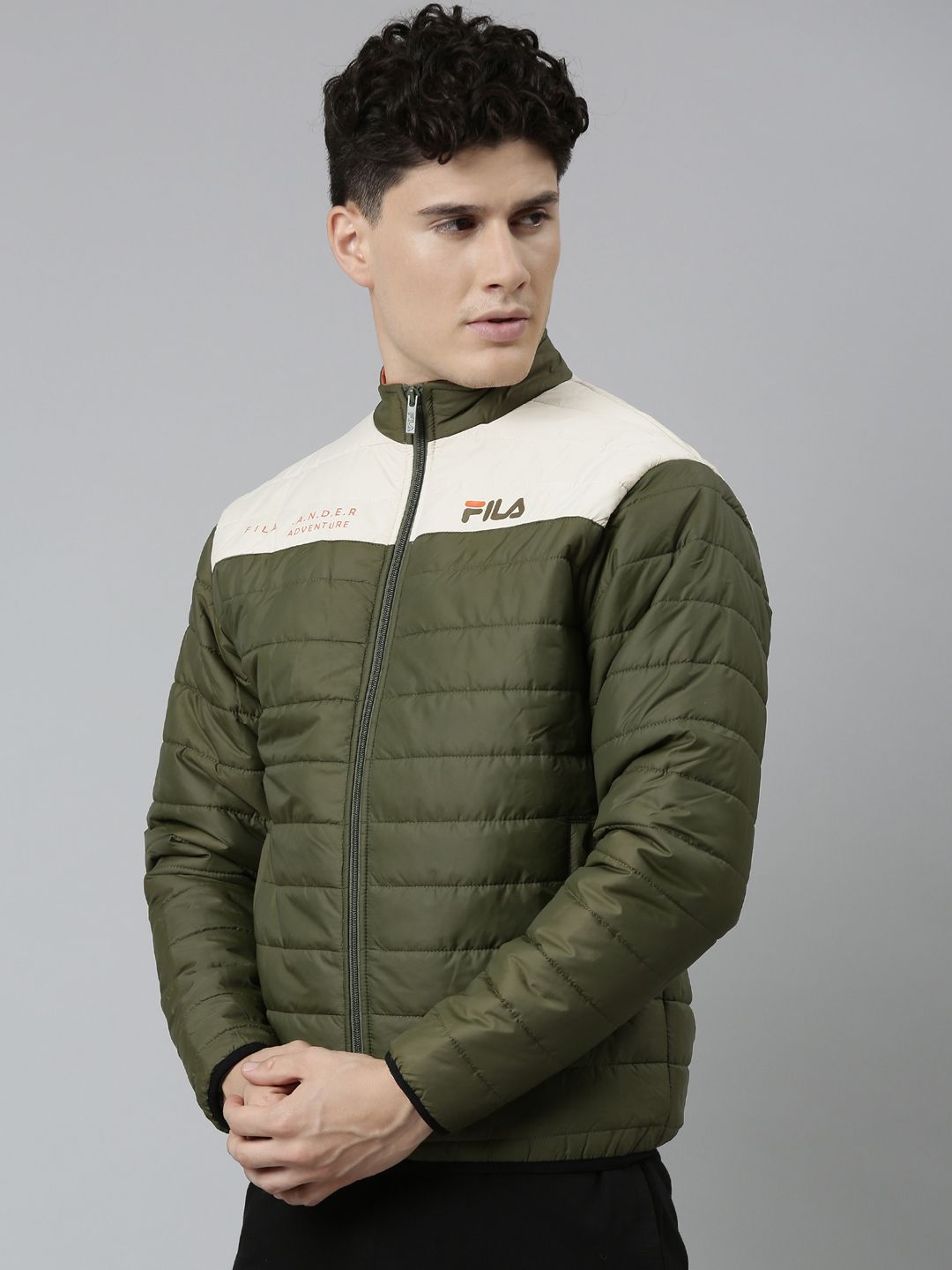 Fila green on sale puffer jacket