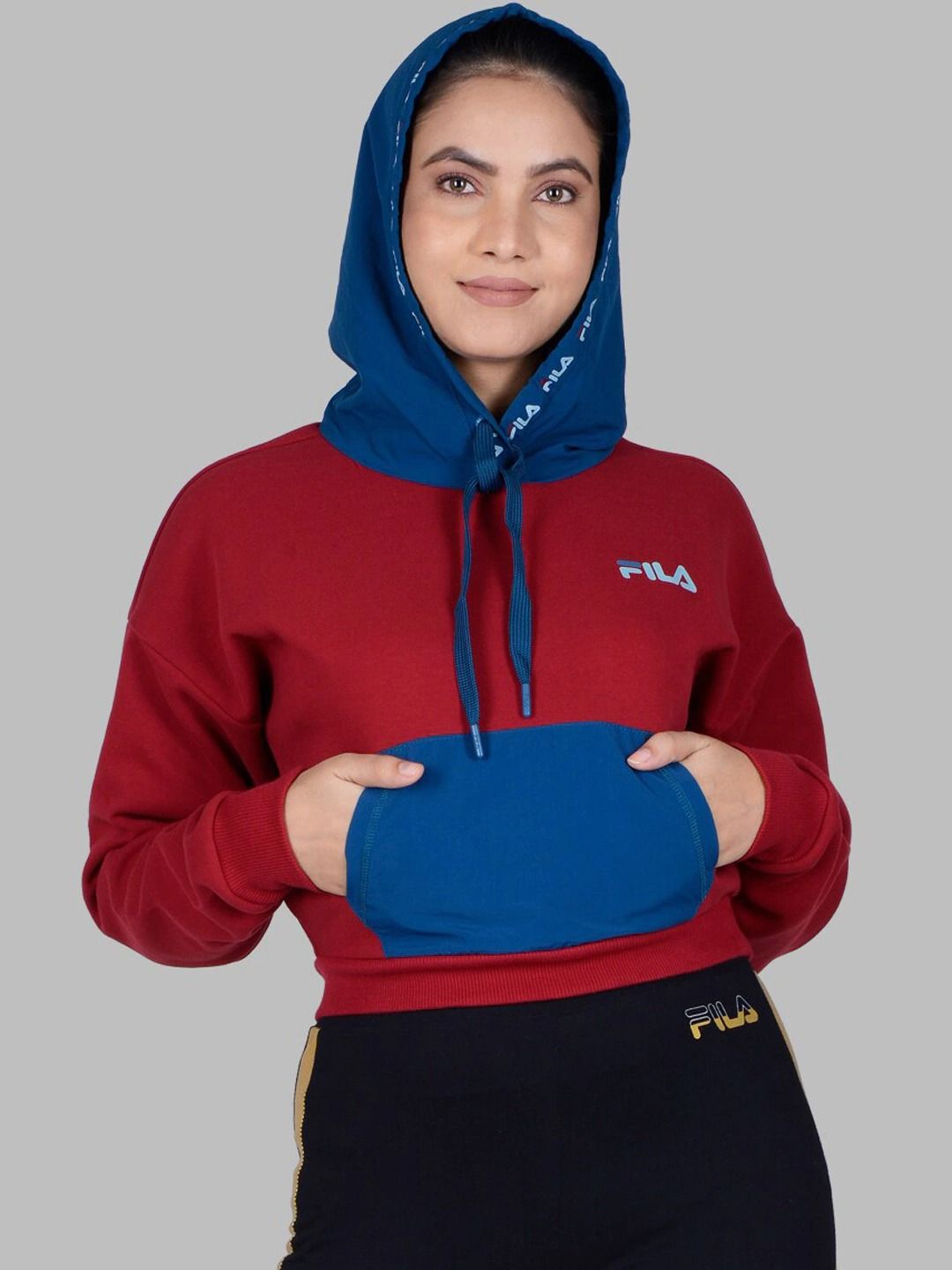 Fila dora outlet crop hoodie