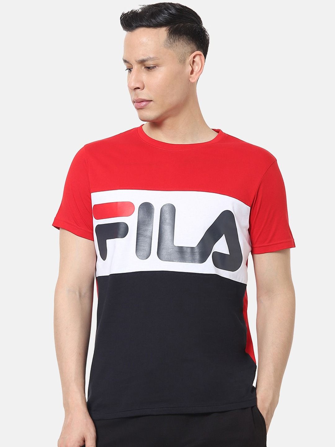 T shirt hot sale fila homme