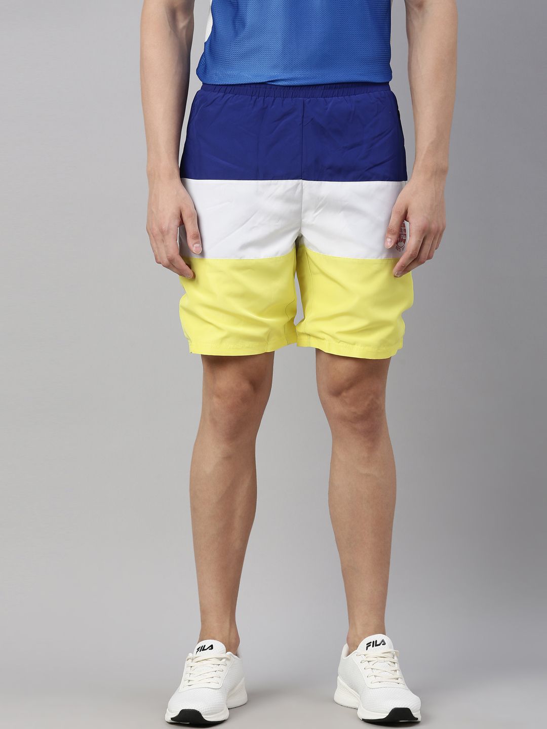 yellow fila shorts