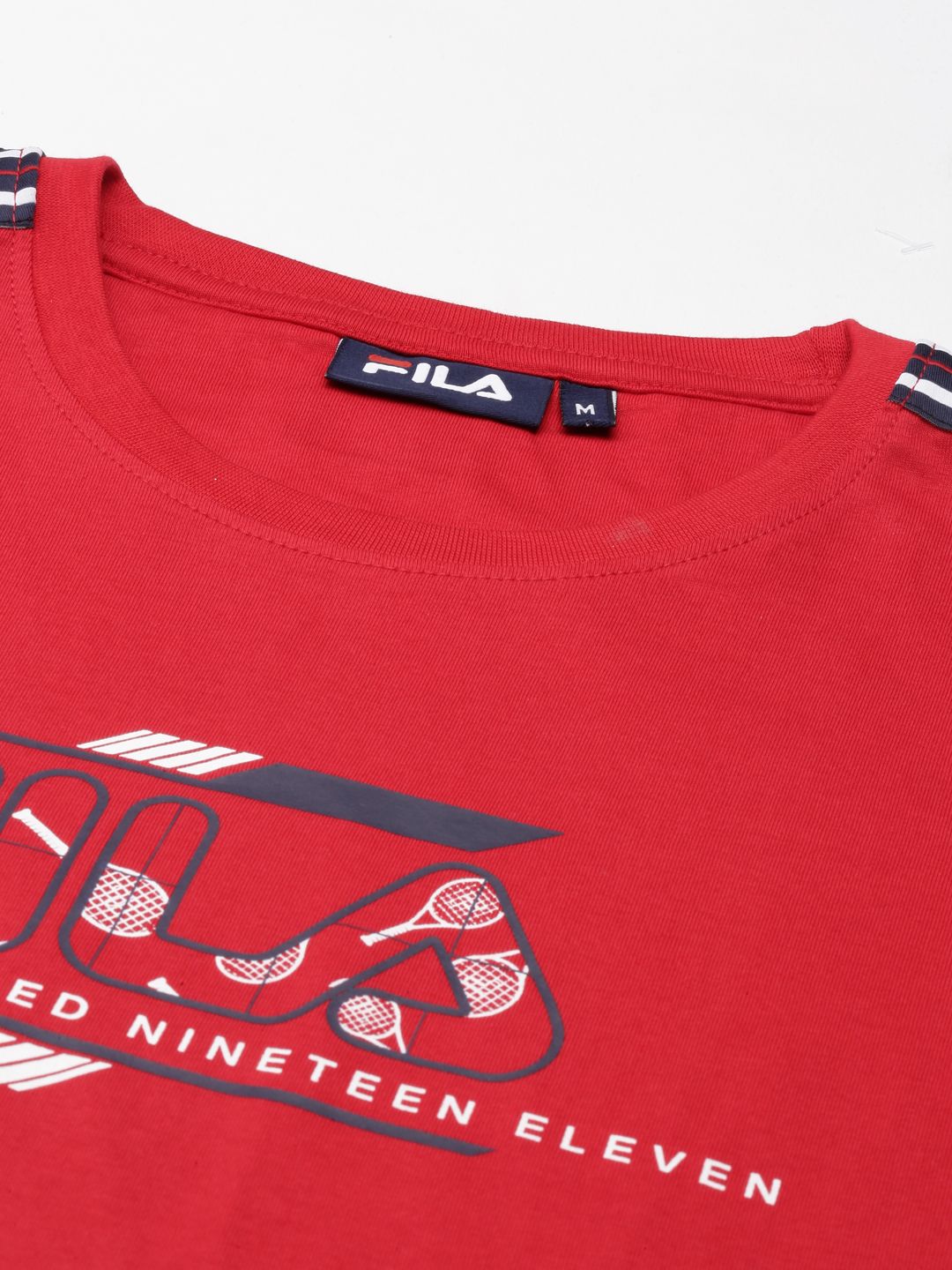 Fila all over logo t best sale shirt